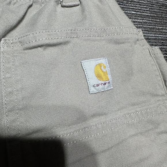 Carhartt Shorts Women's Size 14 REG Khaki Relaxed Fit Work BS5730-W - Picture 9 of 13